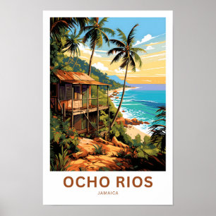 Poster Ocho Rios Jamaïque Travel Imprimer