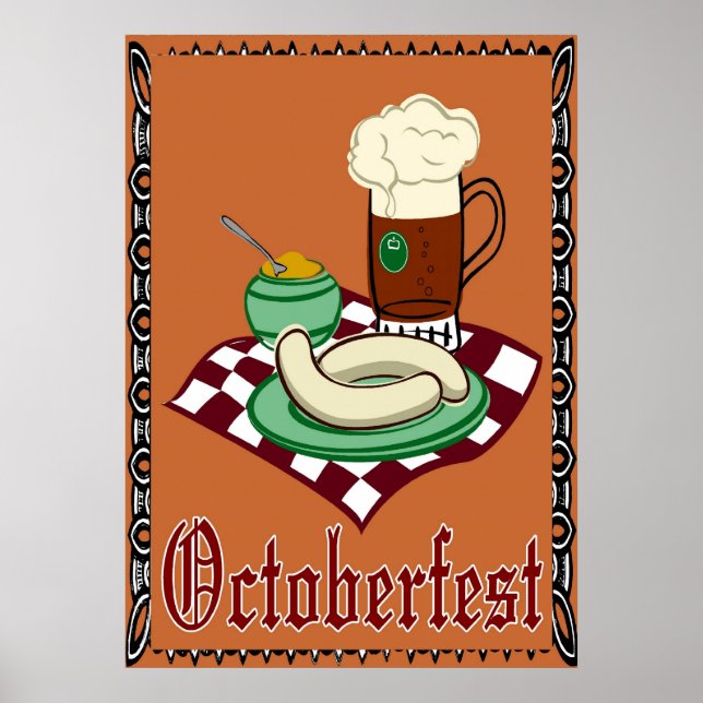 Poster Octoberfest, Oktoberfest, allemand (Devant)