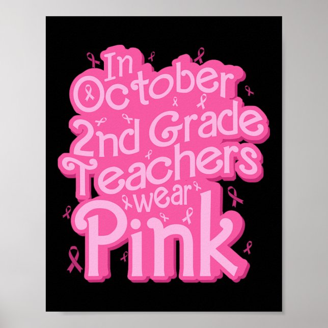 Poster Octobre 2e année Enseignant porter le cancer du se (Devant)
