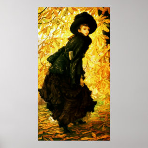 Poster Octobre ~ James Tissot ~ Belle toile d'art Imprime