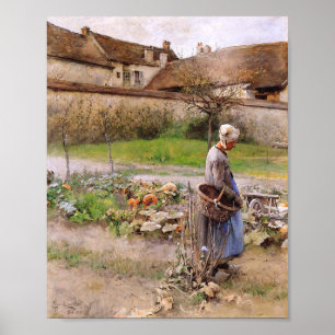 Poster Octobre Les Citrouilles Carl Larsson