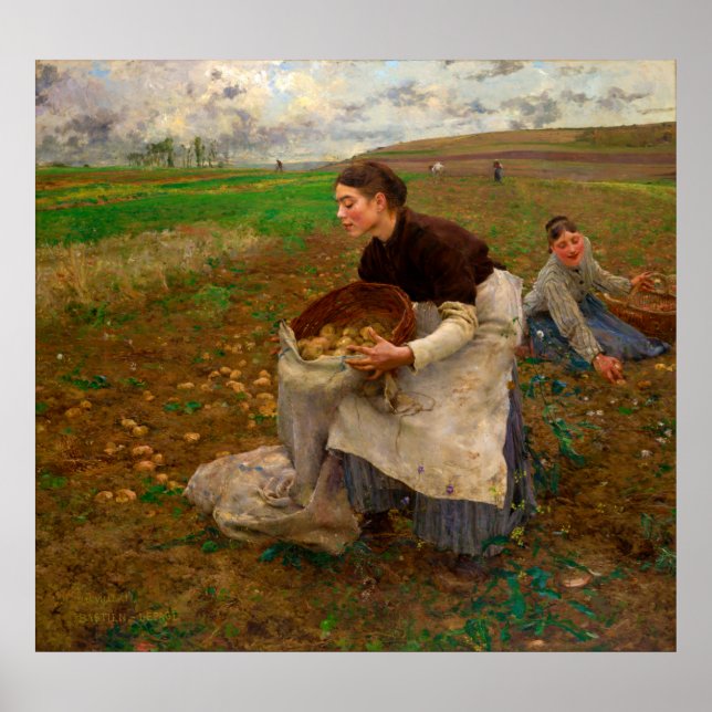 Poster Octobre par Jules Bastien-Lepage (1878) (Devant)