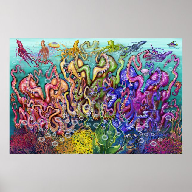 Poster Octopi Sextet (Devant)