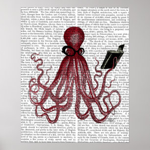Poster Octopus intelligent