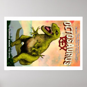 Poster Octosaurus Rex 19" x 13" (Matte)