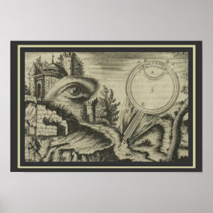 Poster Oculus Artificialis par Johann Zahn 13 x 19