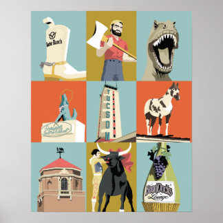 Poster Oddities Tucson 20 po x 16 po