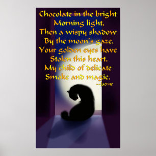 Poster Ode à un chat noir