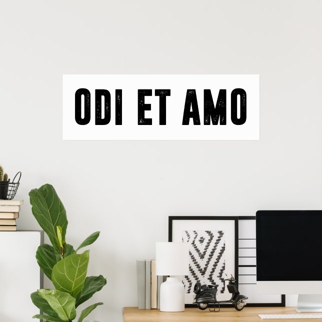 Poster Odi et amo (Bureau à domicile)