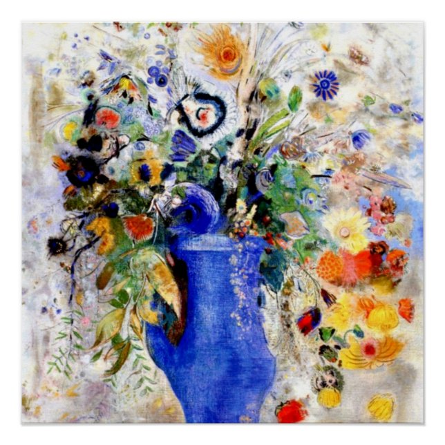 Poster Odilon Redon - Grand Bouquet (Devant)