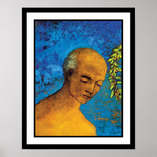 Poster Odilon Redon La Couronne - Symbolisme des beaux-ar