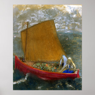 Poster Odilon Redon La Voile Jaune