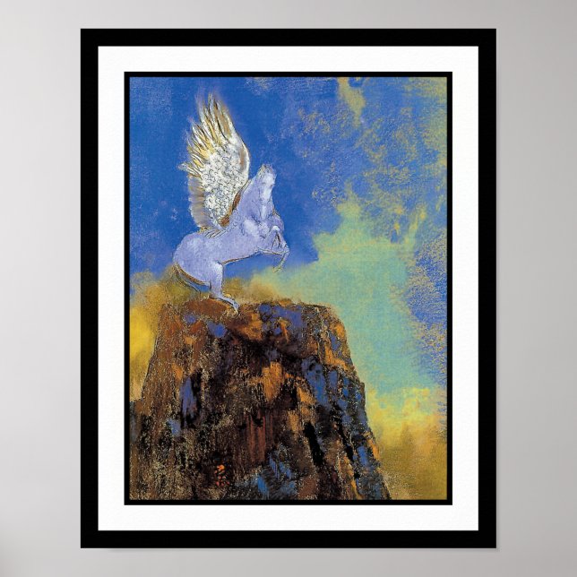Poster Odilon Redon Pegasus - Mythologie grecque Symbolis (Devant)