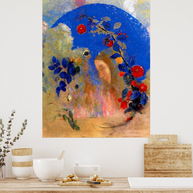 Poster Odilon Redon - Profil sous un arc (Cuisine)