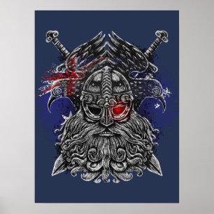 Poster Odin ravens swords Viking Mythologie Australia fla