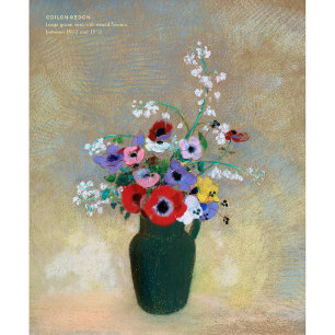 Poster Odlion Redon Belles fleurs brillantes CC1256 Art