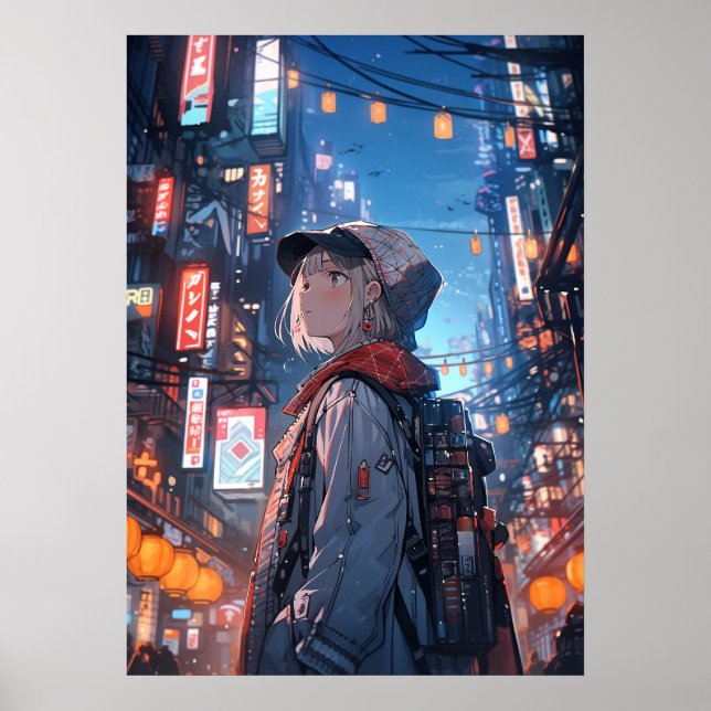 Poster Odyssée : Chroniques du Cyberpunk Nomad (Devant)