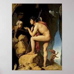 Poster Oedipe et le sphinx, 1808