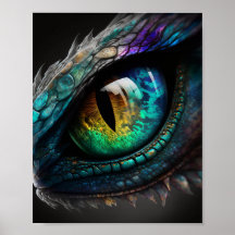 Oeil de dragon effrayant