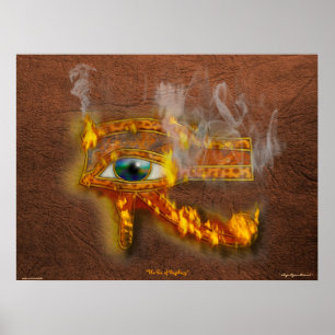 Poster OEil de Horus Art égyptien acide Imprimer