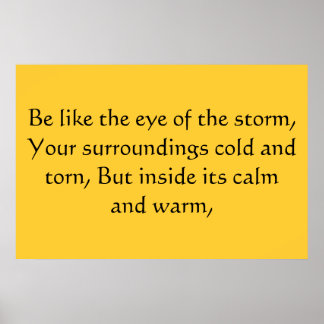 Poster Oeil de la tempête