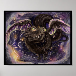 Poster OEil de la tempête Dragon Art
