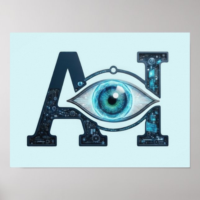 Poster Œil de l'IA (Devant)