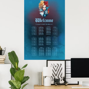 Poster Oeil de lion et cheveux étoilés