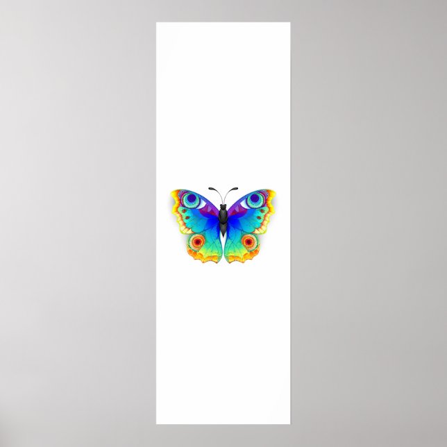 Poster Oeil de paon arc-en-ciel (Devant)