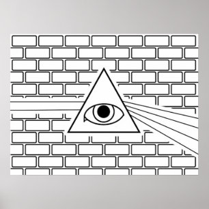 Poster Oeil de prisme du mur