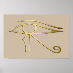Poster Oeil de symbole d'Egyptien de Horus