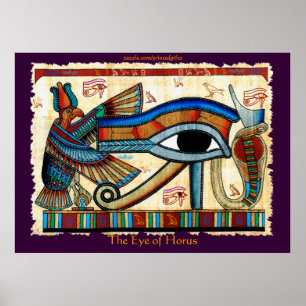 Poster OEIL D'HORUS Art Égyptien