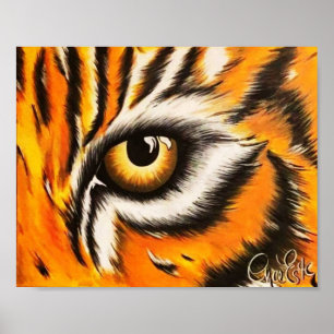 Poster OEil du Tigre 8x10 Imprimer art par Noel Estes