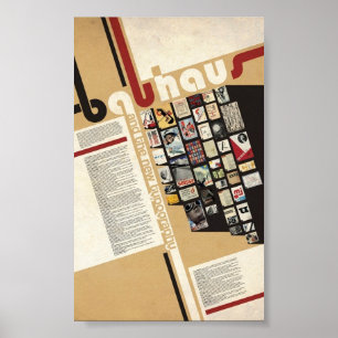Poster Oeil d'un caractère en Bauhaus