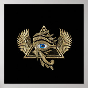 Poster OEil égyptien de Horus - Ornement de Wadjet