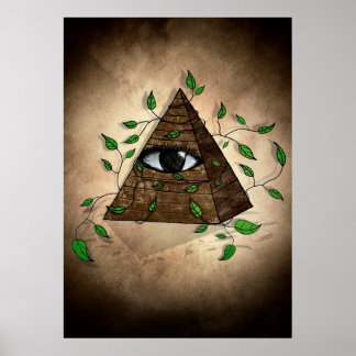 Poster Oeil pyramide