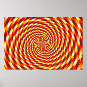 Poster Oeil rouge - Fractal