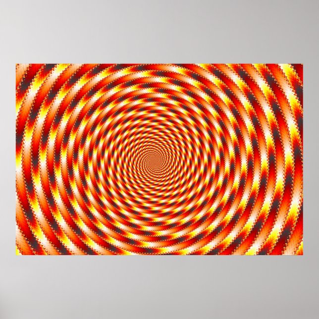 Poster Oeil rouge - Fractal (Devant)