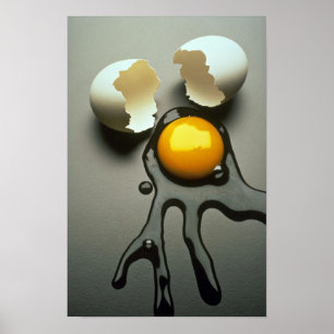 Poster Oeuf cassé délicieux