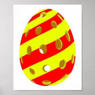 Poster Oeuf de Pickleball de Pâques