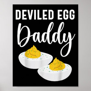 Poster Oeuf Dévasté Papa Hommes Femmes Enfants