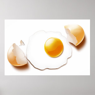 Poster Oeuf fissuré