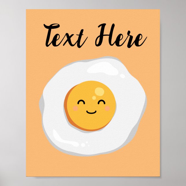Poster Oeuf frit (Devant)