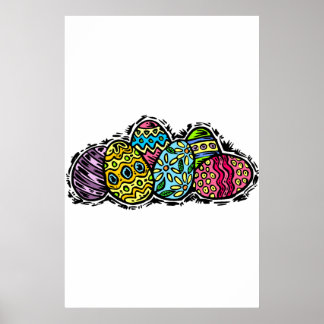 Poster Oeufs de Pâques