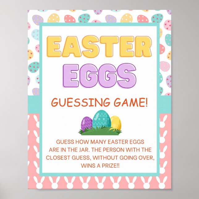 Poster OEufs de Pâques - Signe de jeu (Devant)