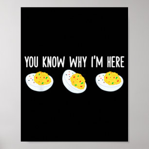 Poster Œufs Dévils Drôles Vous Savez Pourquoi Je Suis Ici