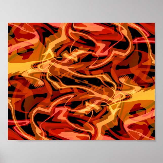 Poster Oeufs et poivrons égratignés (Devant)