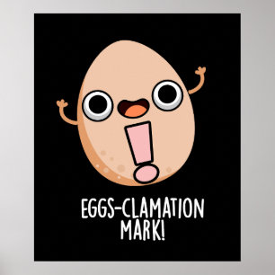 Poster OEufs Mark Funny Oeuf Pun Dark BG