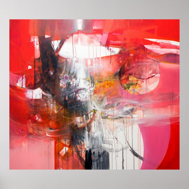 Poster OEuvre contemporaine - peinture, fine, suite (Devant)