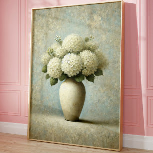 Poster Œuvre d'art botanique vintage sur mur Élégant va